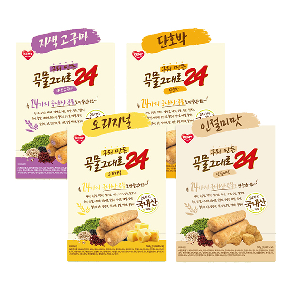 [개미식품] 구워만든 곡물그대로24 500g x 4개 세트
