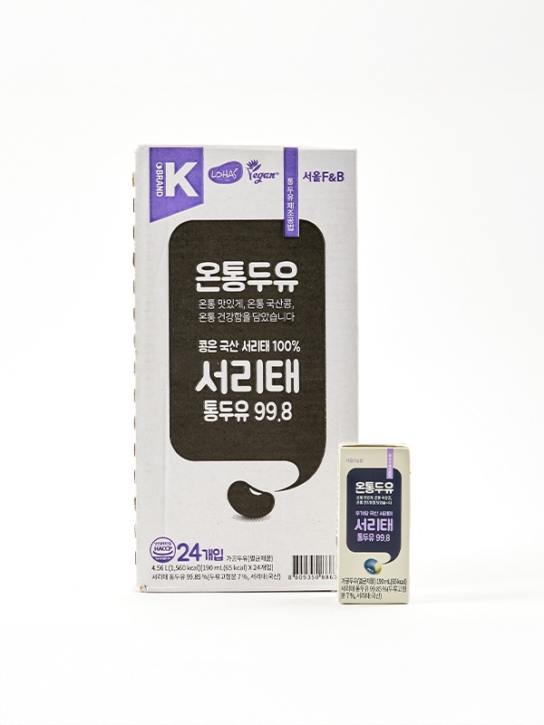 무가당 온통두유 서리태 통두유 99.8 190mL(16입/24입)
