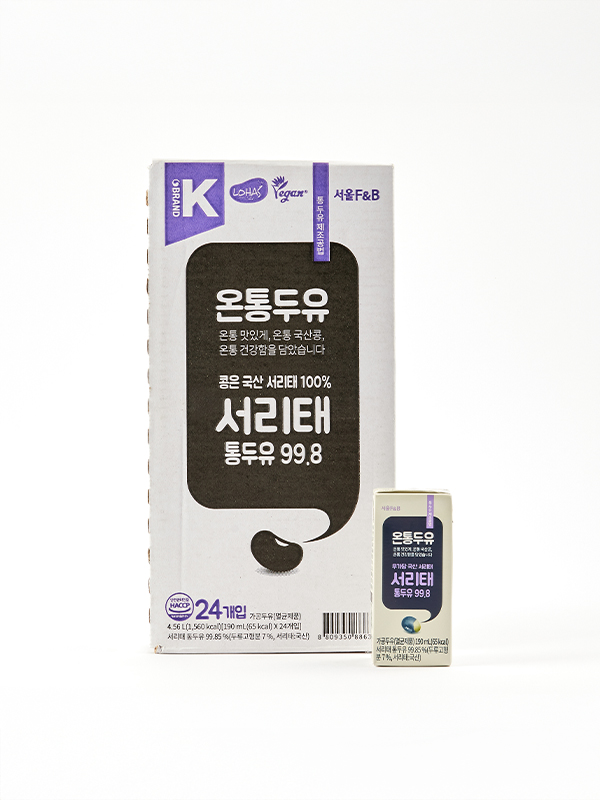 무가당 온통두유 서리태 통두유 99.8 190mL(16입/24입)