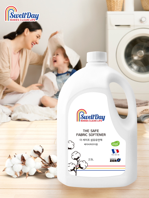 스웰데이 더 세이프 섬유유연제 2.5L 4개입 (베이비파우더향)