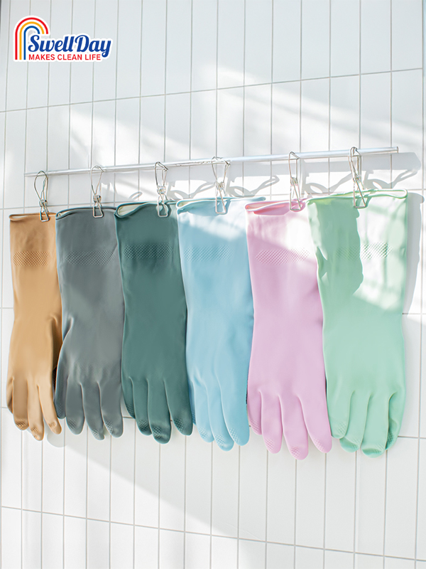 스웰데이 천연 라텍스 고무장갑 3켤레