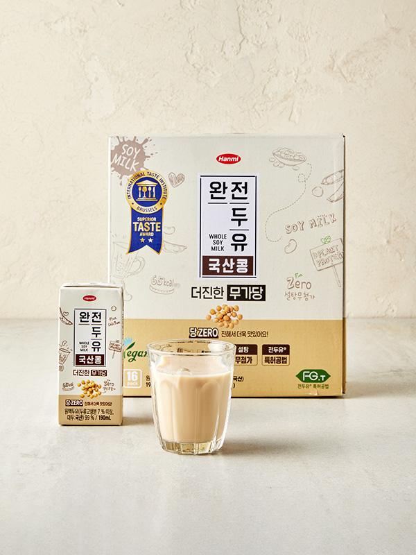 [입점특가] 완전두유 더진한 국산콩 무가당(190ml x 16입)