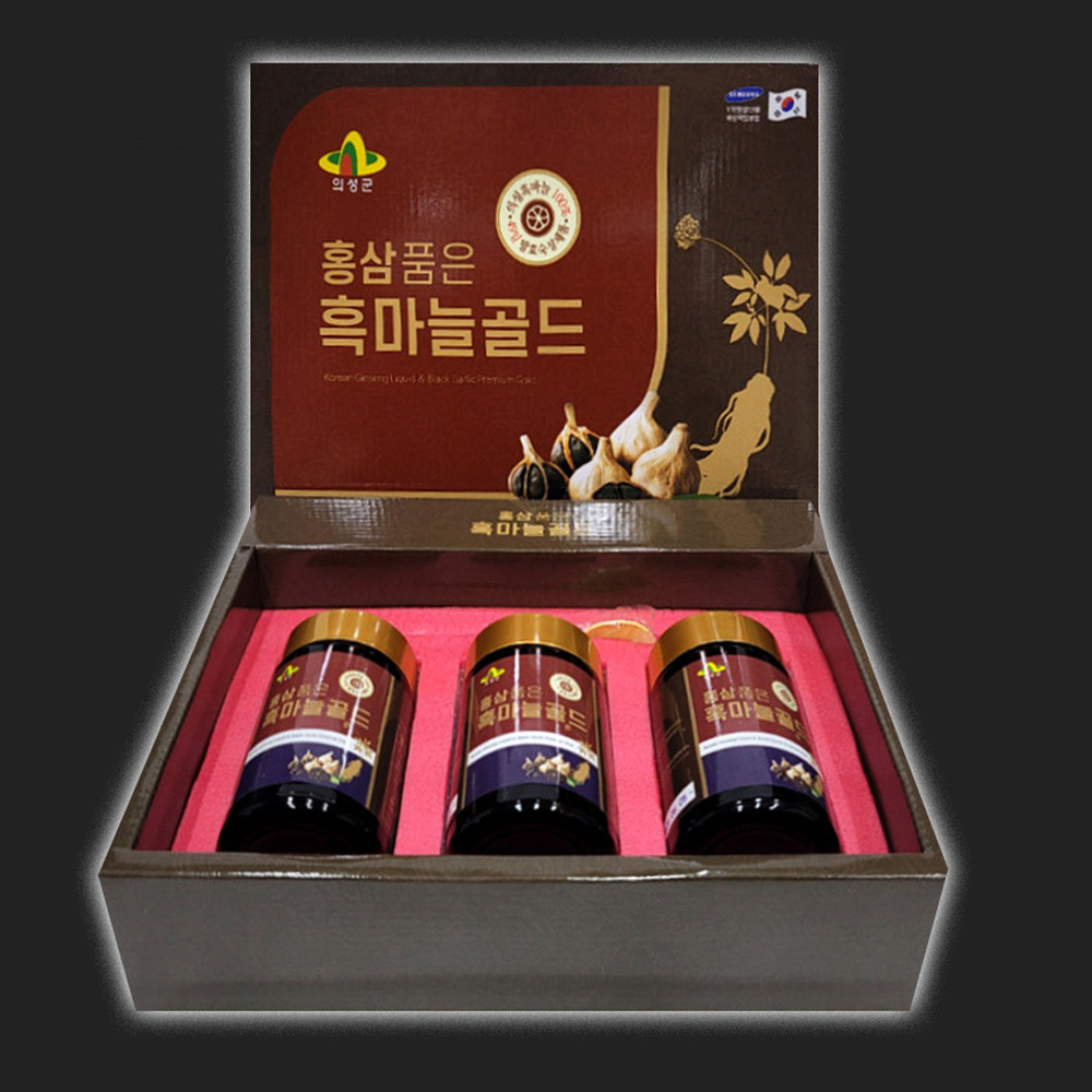 홍삼품은 흑마늘 골드 1박스 (240g X3개) 고함량(90%) 발효 진액 농축액