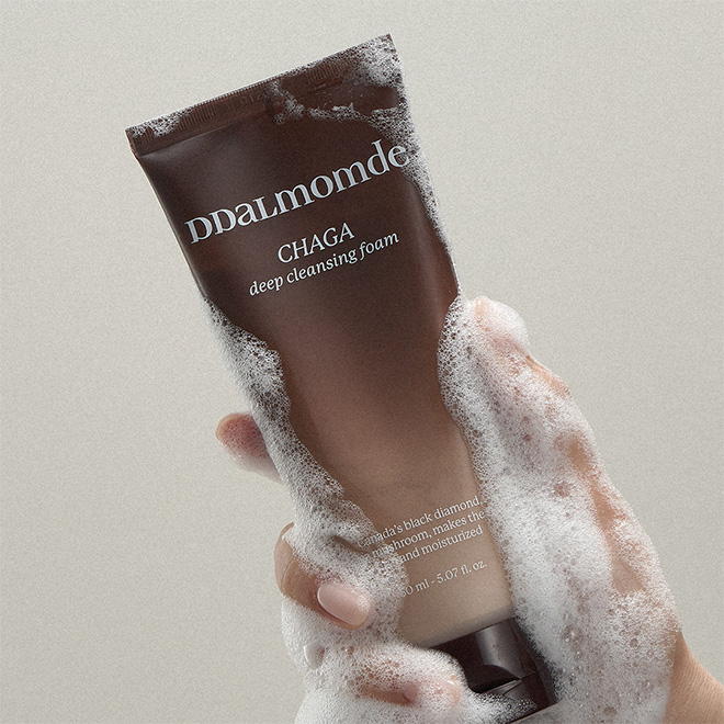딸맘드 비건 차가버섯10% 약산성 아미노산 수분버블 클렌징폼150ml