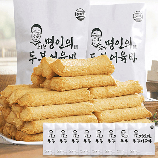 조봉창 명인 두부 어육바 30g X 5개 X 8봉 총 40개 1.2kg