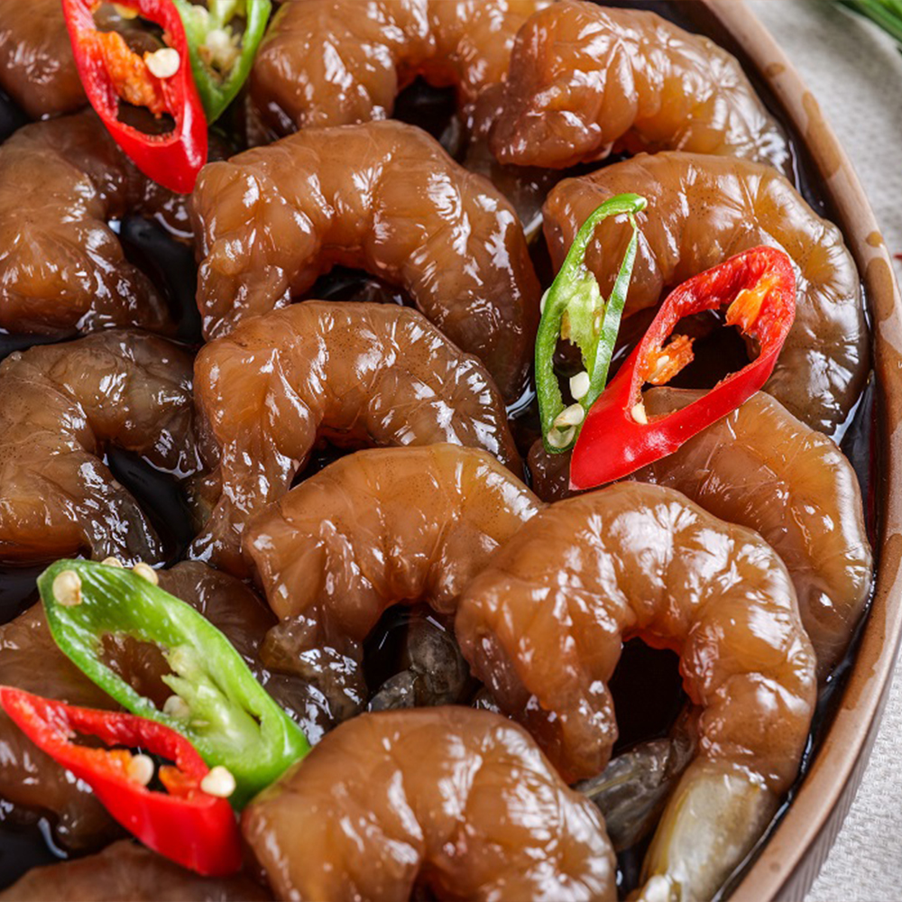 [오성게장] 먹기편한 깐 새우장 350g