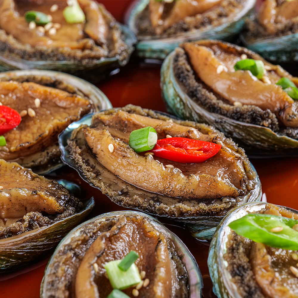 [오성게장] 국내산 완도 활 전복장 1kg