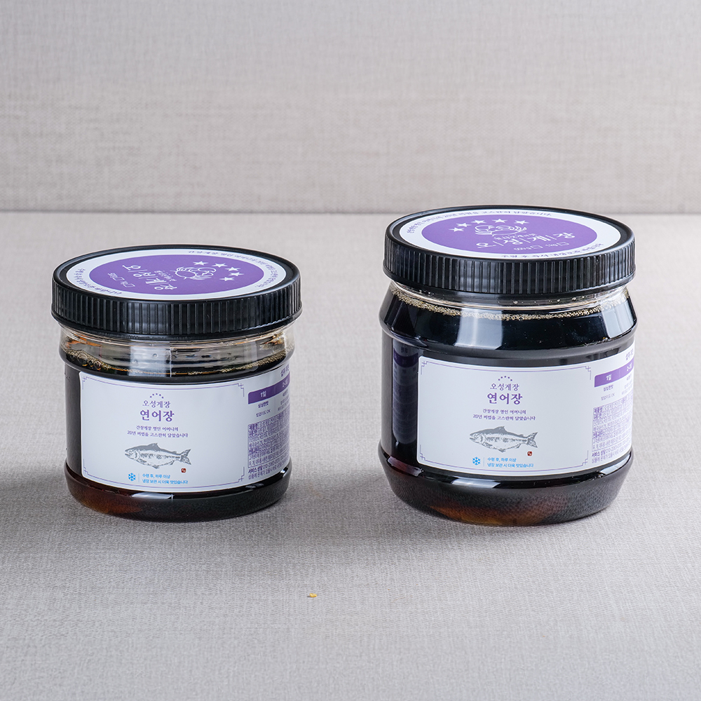 [오성게장] 노르웨이직송 슈페리어급 저염 생연어장 350g