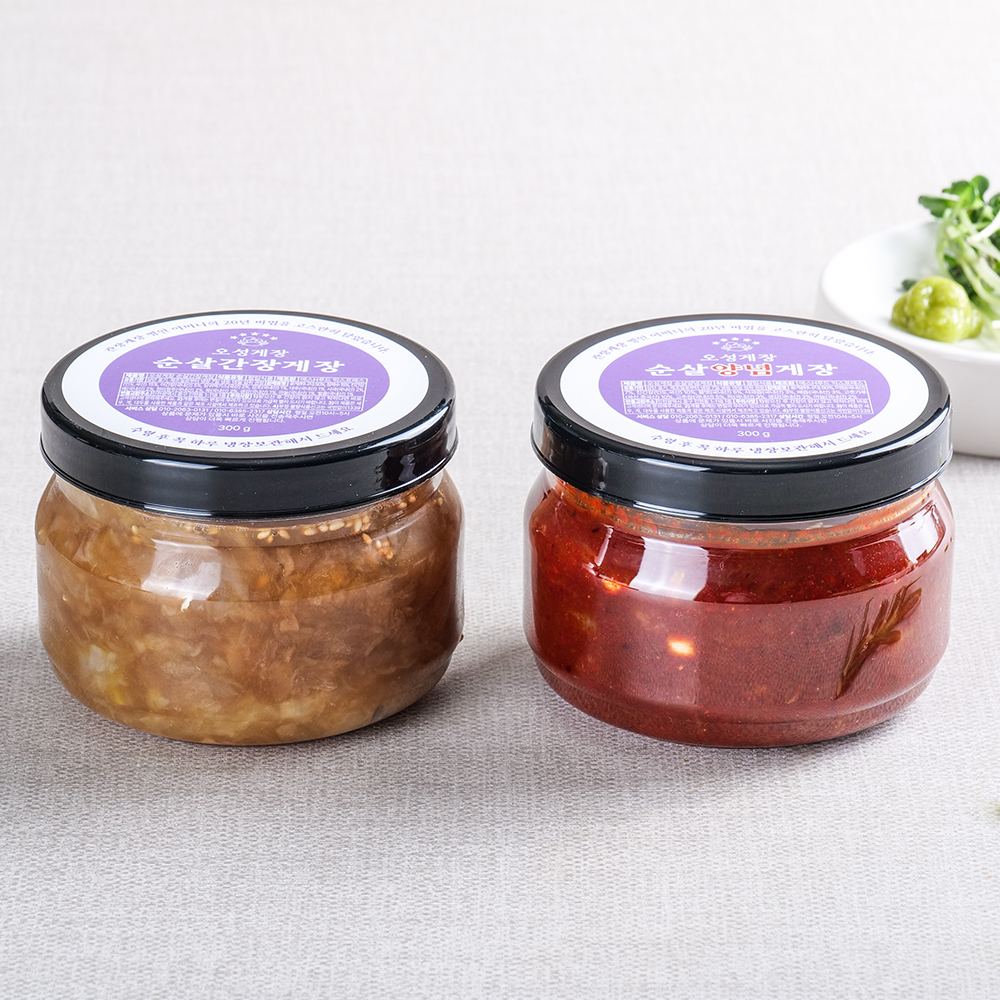 [오성게장] 국내산 A급 먹기편한 순살 간장게장 350g