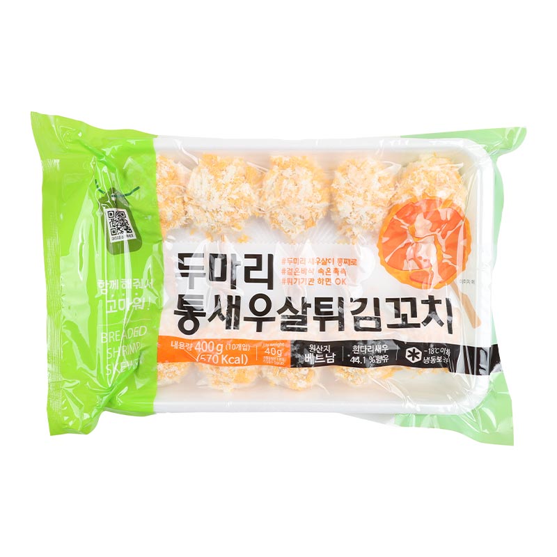 [재호식품] 두마리통새우살튀김꼬치 400g