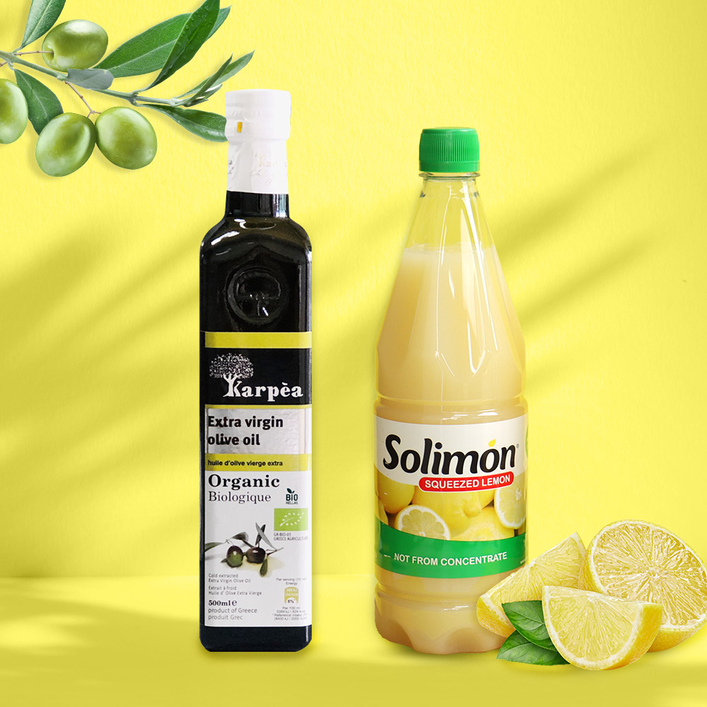 올레샷 세트 가르페아 유기농 엑스트라버진 올리브유 솔리몬 레몬즙 500ml 대표이미지 섬네일