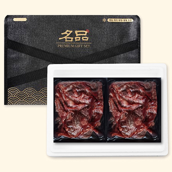 언양식 양념 소불고기 300g+300g 호주산 프리미엄 와규 선물세트 부직포 가방 포함