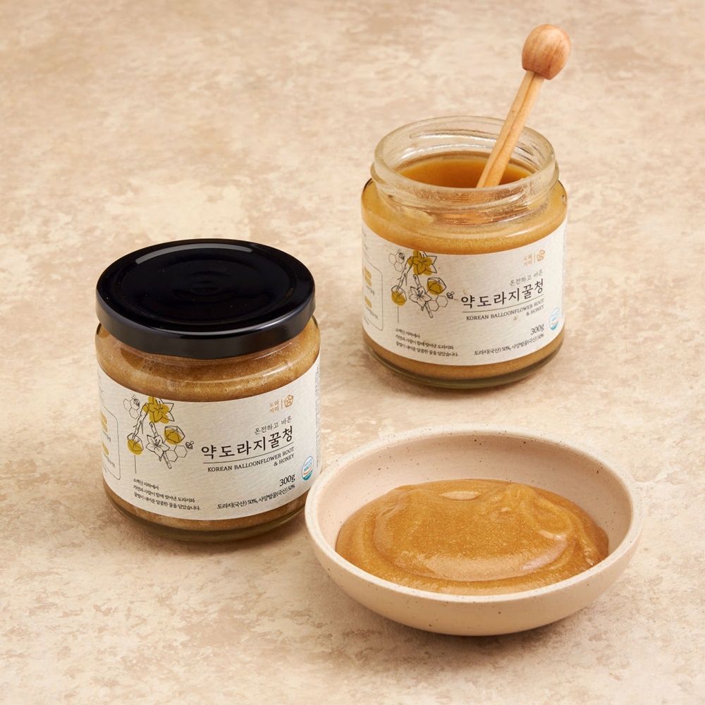 도라지미 소백산 3년근 약도라지꿀청 300g