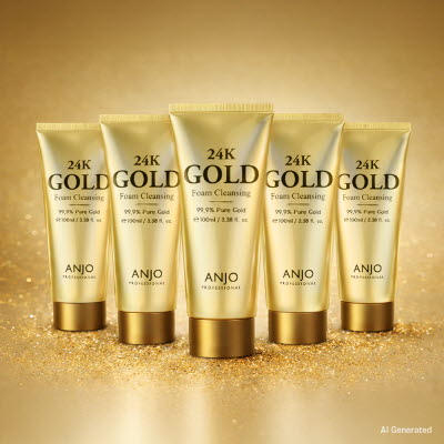 [앙쥬] 24K 골드 폼클렌징 100ml x 5개