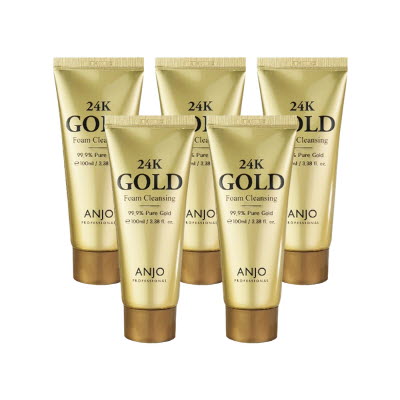 [앙쥬] 24K 골드 폼클렌징 100ml x 5개
