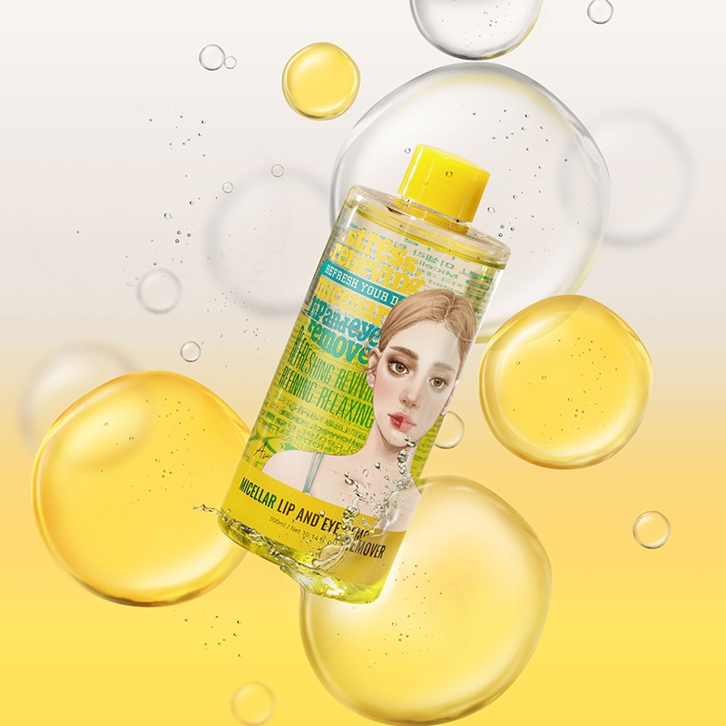 [신규입점/리무버1위템]아리얼 스트레스 릴리빙 미셀라 립앤아이 리무버_300ml 대표이미지 섬네일