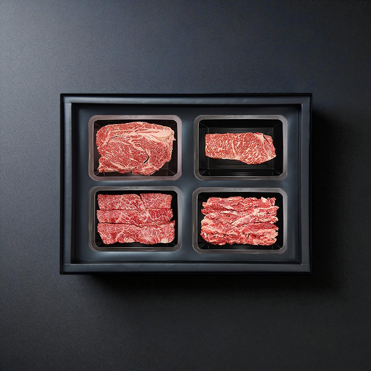 제주 한우 명품세트 1.2kg (1++등급, 신선 냉장육, 선물포장)