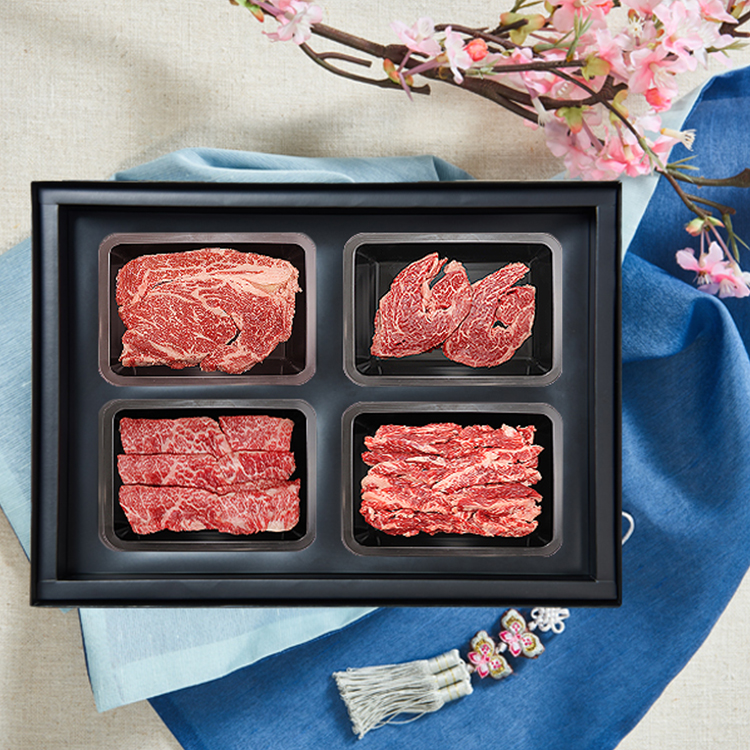 제주 한우 등심세트 1.2kg (1++등급, 신선 냉장육, 선물포장)