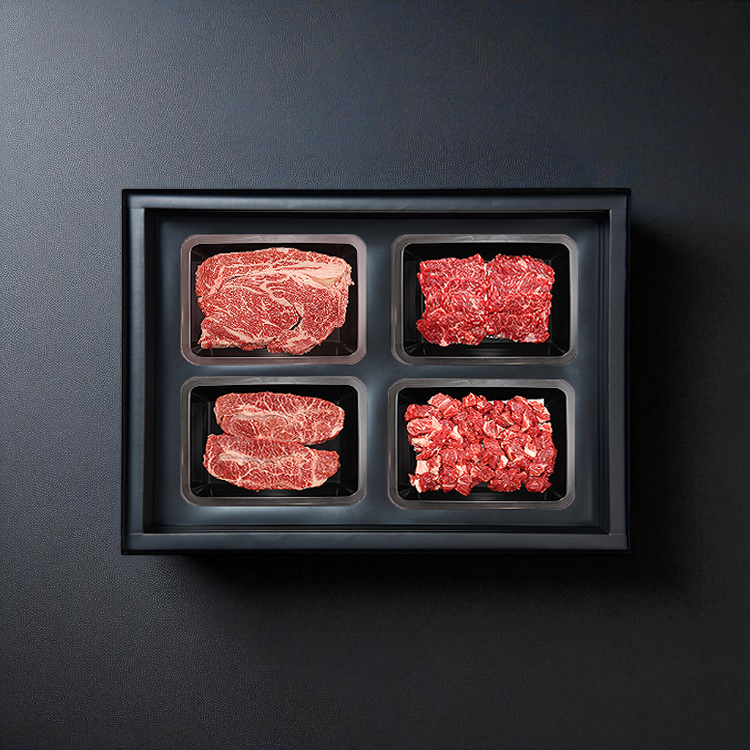 제주 한우 실속세트 1.4kg (1등급, 신선 냉장육, 선물포장)