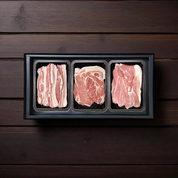 제주 흑돈 구이세트 1.3kg (오겹+목살+미박전지, 신선 냉장육, 선물포장)