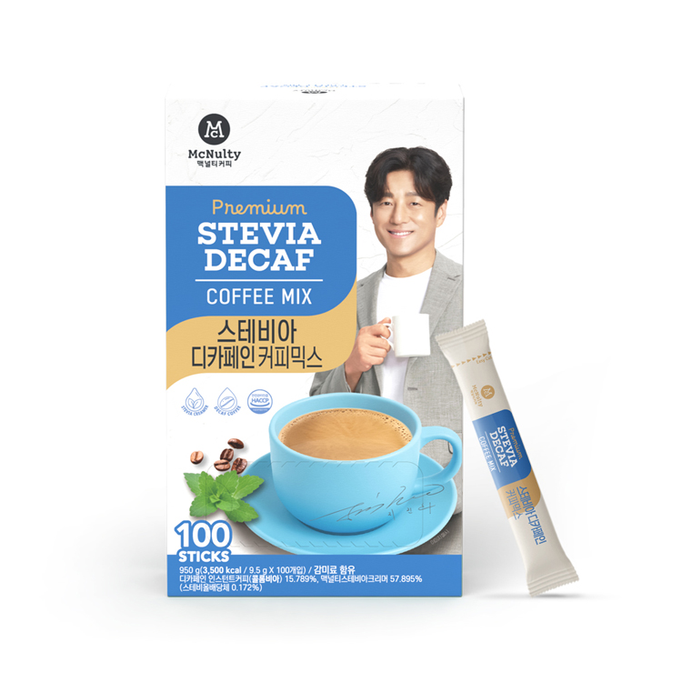 맥널티 디카페인 스테비아 당제로 커피믹스 100T