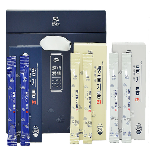 [고양시니어클럽] 행주농가 국산 건강 참기름·들기름·참깨·스틱