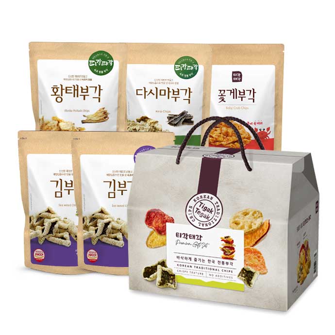티각태각 부각 선물세트 4호, 총 5봉,460g,1세트