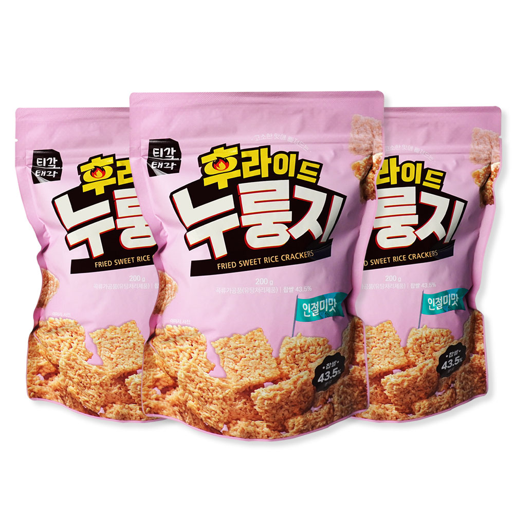 티각태각 후라이드 누룽지,인절미맛 200g, 1개