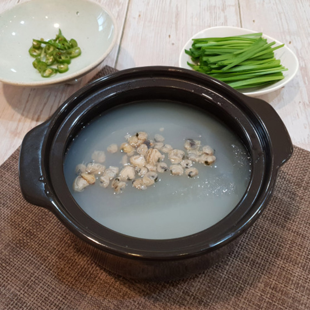 국내산 섬진강 재첩국 1팩당 500g 1-5팩