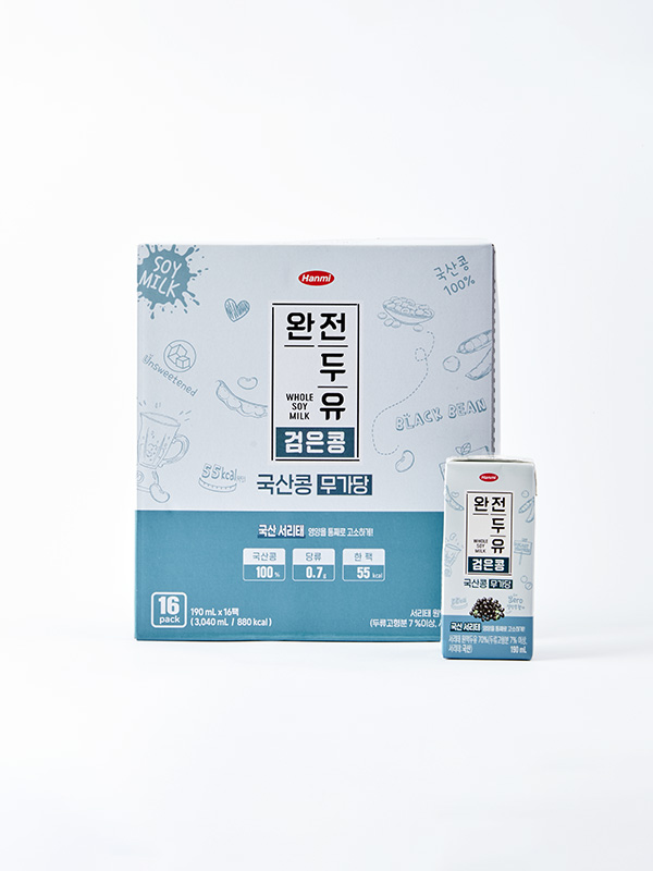 [입점특가] 완전두유 국산 검은콩 무가당(190ml x 16입)