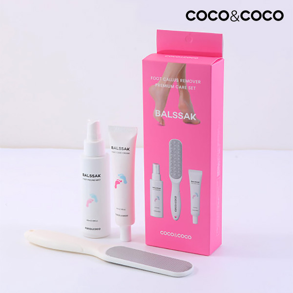 [발각질제거] 필링미스트+풋파일+크림 3종세트 발뒤꿈치관리