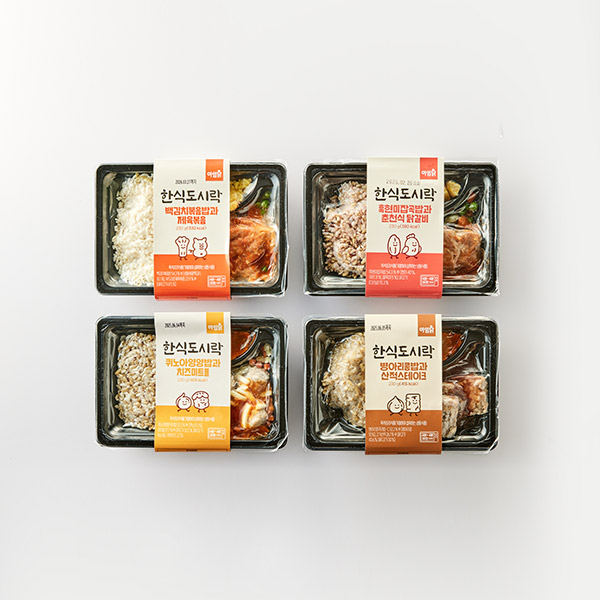 간편한 한식 도시락 4종 (230g×4팩)