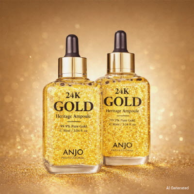 [앙쥬] 24K 골드 헤리티지 앰플 1+1 기획세트(50ml* 2개입)