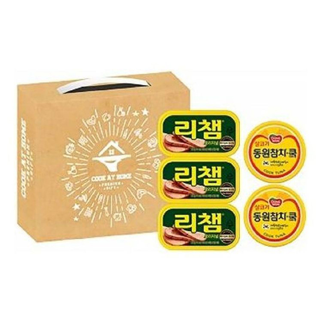 동원 행복 2호 실속 선물 세트 _동원 쿡 참치 85g*2 / 리챔 오리지널 120g*3 대표이미지 섬네일