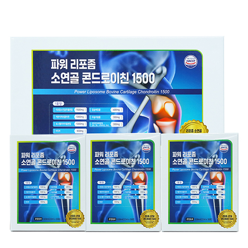 코스모팜 파워 리포좀 소연골 콘드로이친1500 90포(3개월분) 액상스틱으로 더욱 빠른 흡수