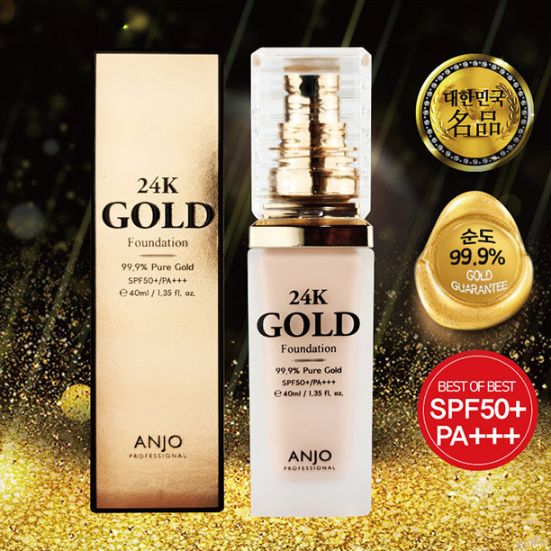 [앙쥬]24K 순금을 품은 에센셜 골드파운데이션 40ml