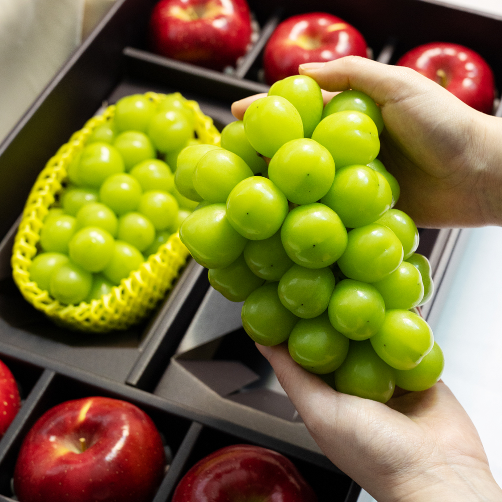 샤인머스캣 + 사과 혼합 선물 세트 2kg 3.7kg 과일 명절 추석 설날 연말