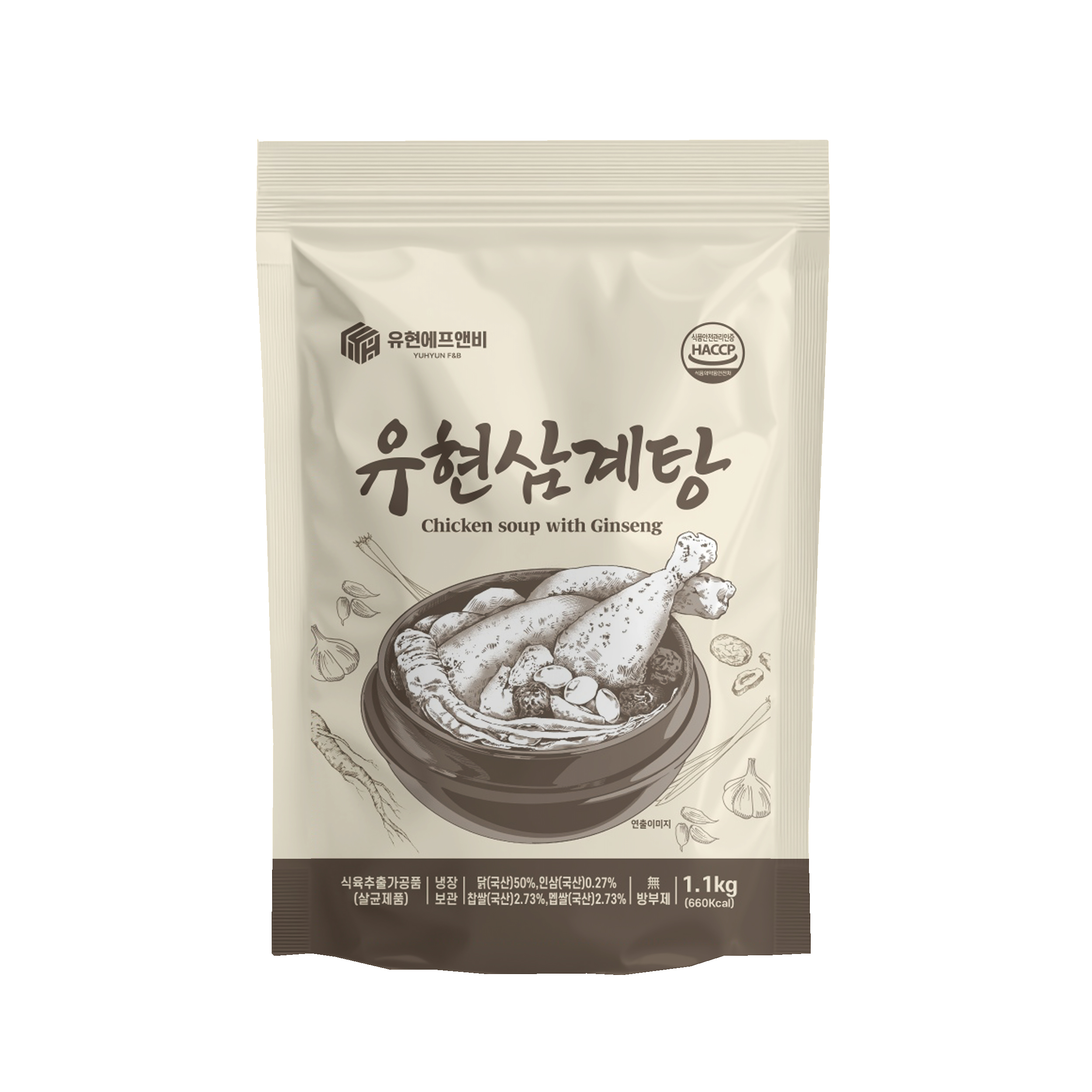 [냉장] 유현 삼계탕 1.1kg x 1봉