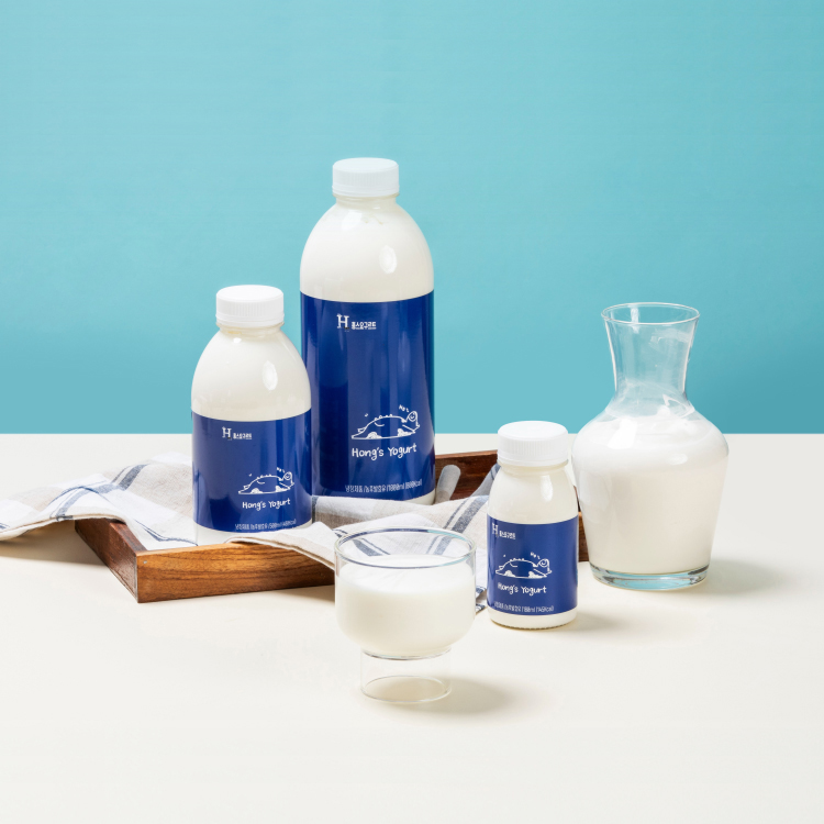 제주 지헌목장 홍스요구르트 오리지널/무슈가 500ml (1등급 원유, 제주직송)