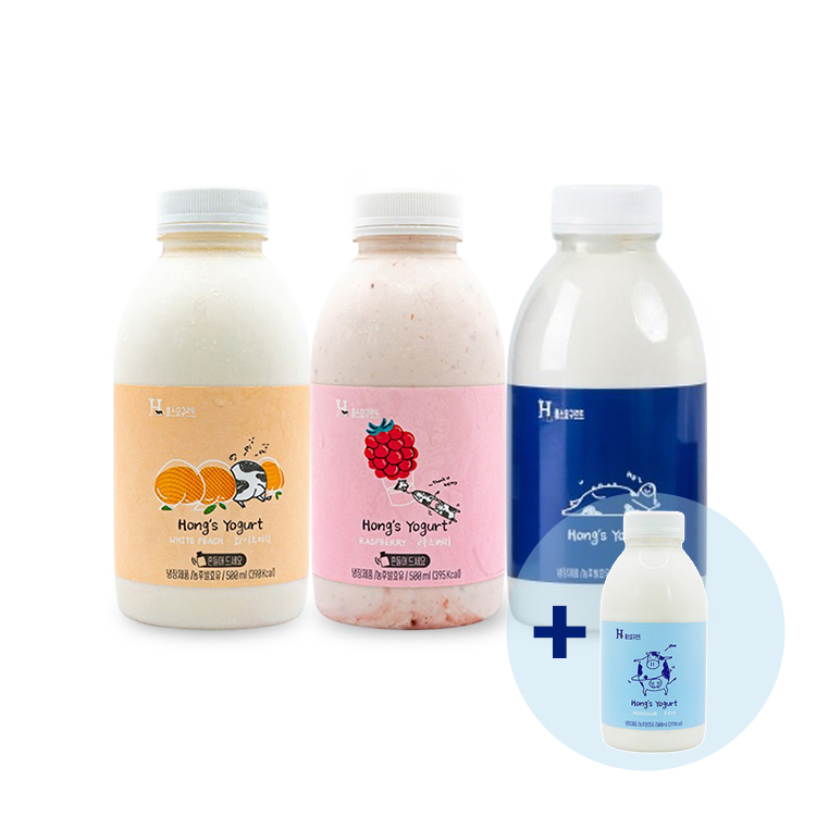 제주 지헌목장 홍스요구르트 오리지널/무슈가 500ml (1등급 원유, 제주직송)