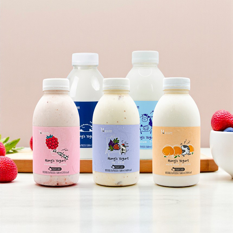 제주 지헌목장 홍스요구르트 오리지널/무슈가 500ml (1등급 원유, 제주직송)