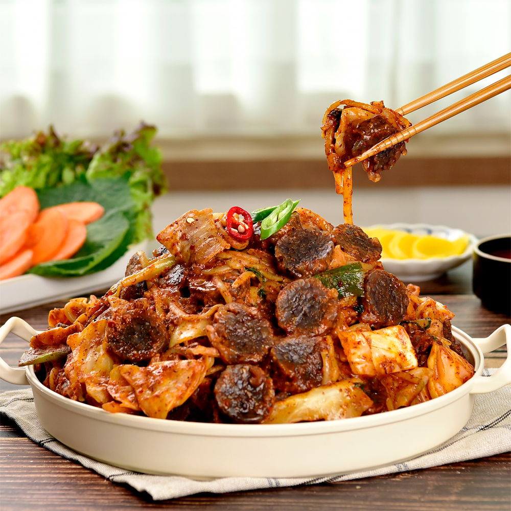 신림동 또순이 순대 곱창 볶음 2종(백순대/양념순대) 1kg