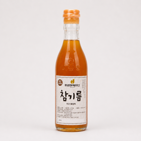 100% 국산 참기름 1구 선물세트 350ml