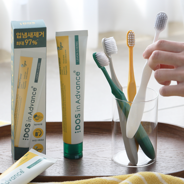 도스인어드밴스 비건 구취제거 허브4종 레몬민트 치약 4P