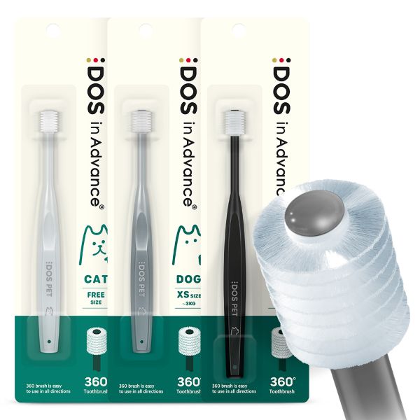 도스펫 360도 강아지/고양이칫솔 3P