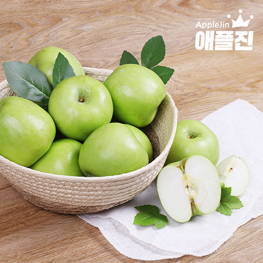 애플진 경북직송 아오리·썸머킹 껍질째먹는 세척사과 2kg (10~14과)