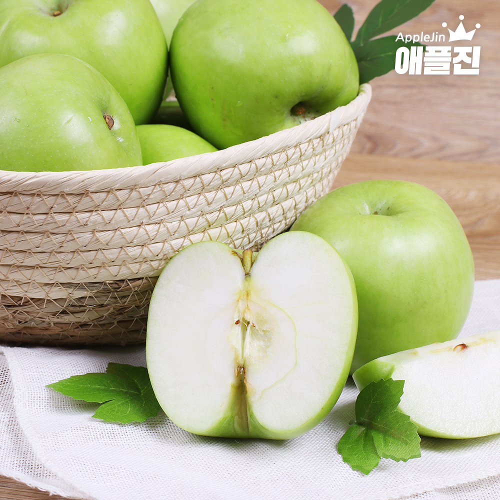 애플진 경북직송 아오리·썸머킹 껍질째먹는 세척사과 2kg (10~14과)