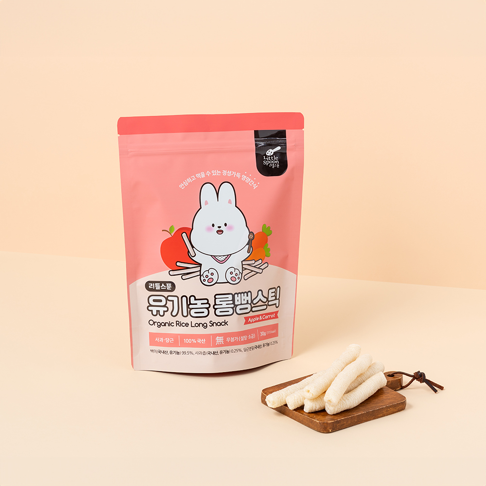 리틀스푼 유기농 롱뻥스틱 사과당 대표이미지 섬네일