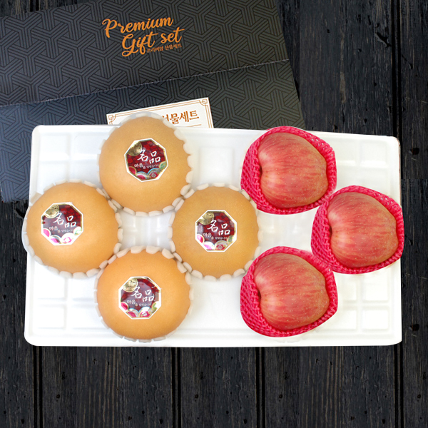 [名品]사과배혼합선물세트 3kg내외(사과3+배4)