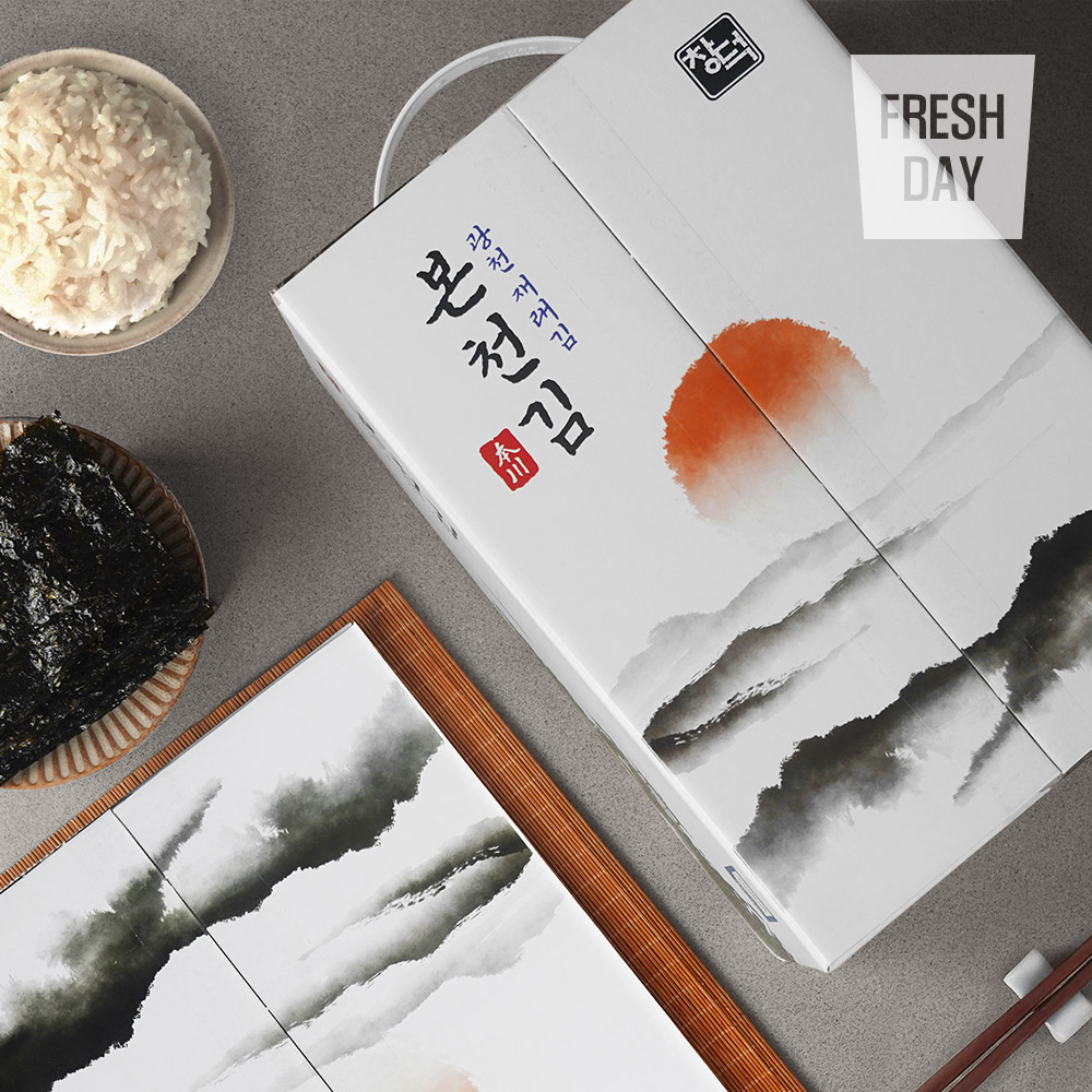 [본천김] 원초듬뿍 고급 광천 재래김 전장김 선물세트 1박스~6박스(10봉*25g)